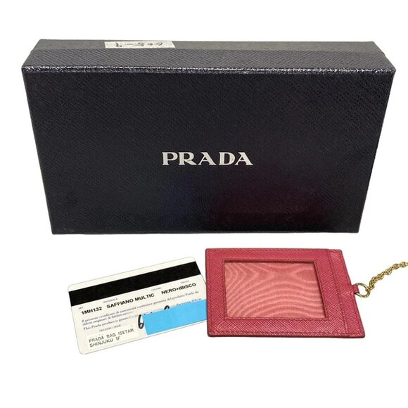 Auth PRADA - 1MH132 Black Saffiano Leather Long Wallet - Picture 7 of 7